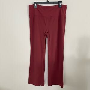 ZELLA Deep Red High Waist Wide Leg Crop Leggings Nordstrom (Large)